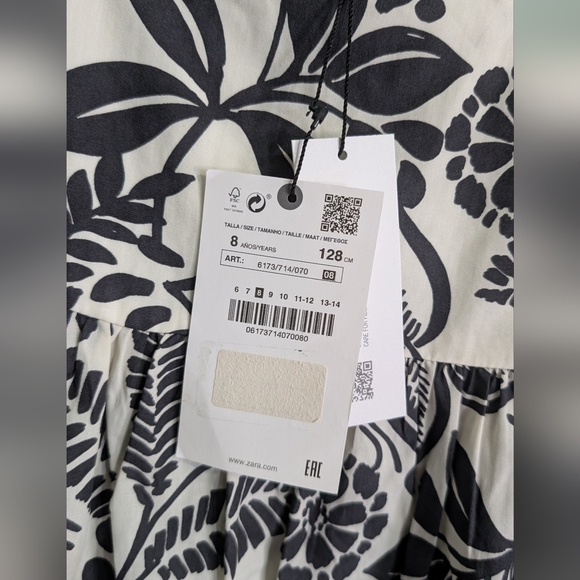 NEW Zara Kids Floral Dress *A22 - Picture 3 of 9